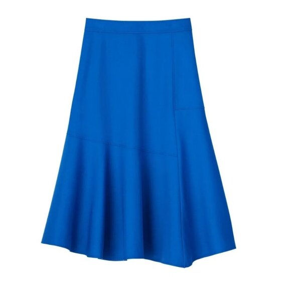 NWT JW ANDERSON × UNIQLO | Asymmetric Skirt Royal Blue Sz 0 - Picture 1 of 7